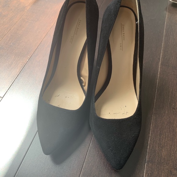 Zara Color Block Chuck High Heel Shoe Size 6 - Picture 2 of 6